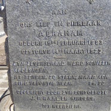 RAAL Abraham 1883-1923