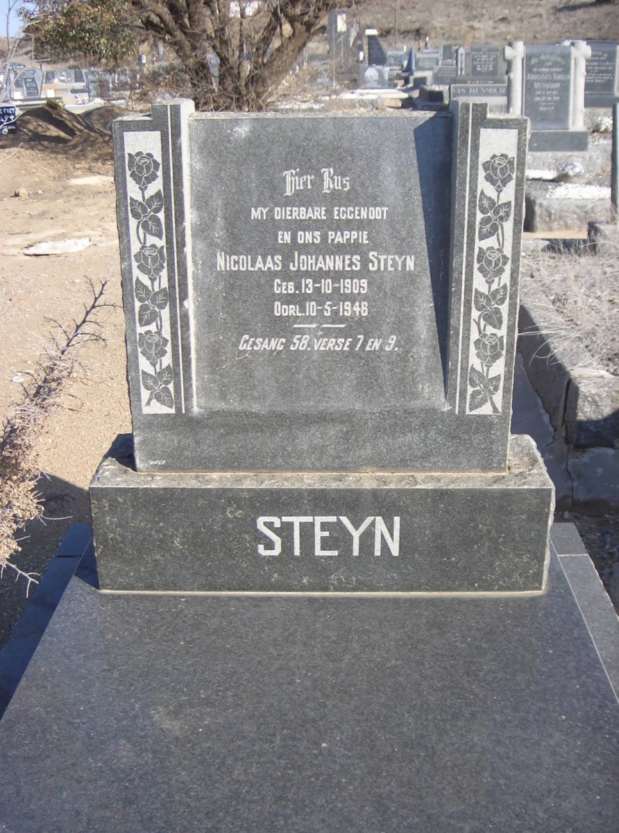 STEYN Nicolaas Johannes 1909-1948