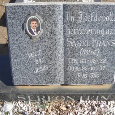 SERFONTEIN Sarel Frans 1963-1989