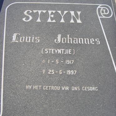 STEYN Louis Johannes 1917-1997