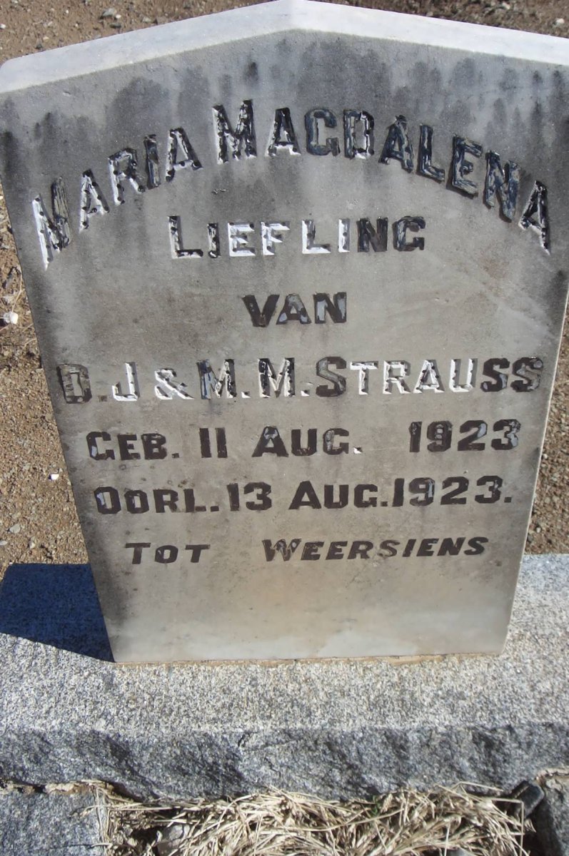 STRAUSS Maria Magdalena 1923-1923