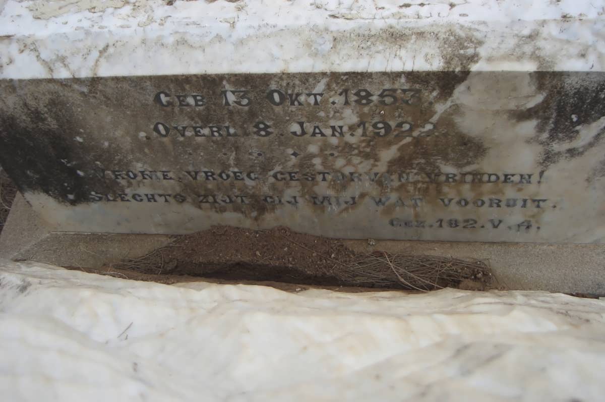 SCHALKWYK Christoffel, van 1857-1922