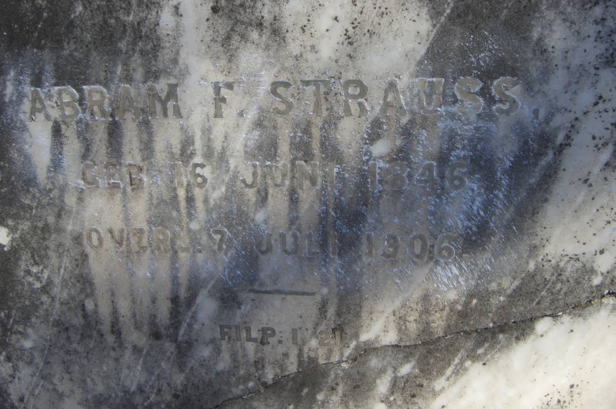 STRAUSS Abram F. 1846-1906