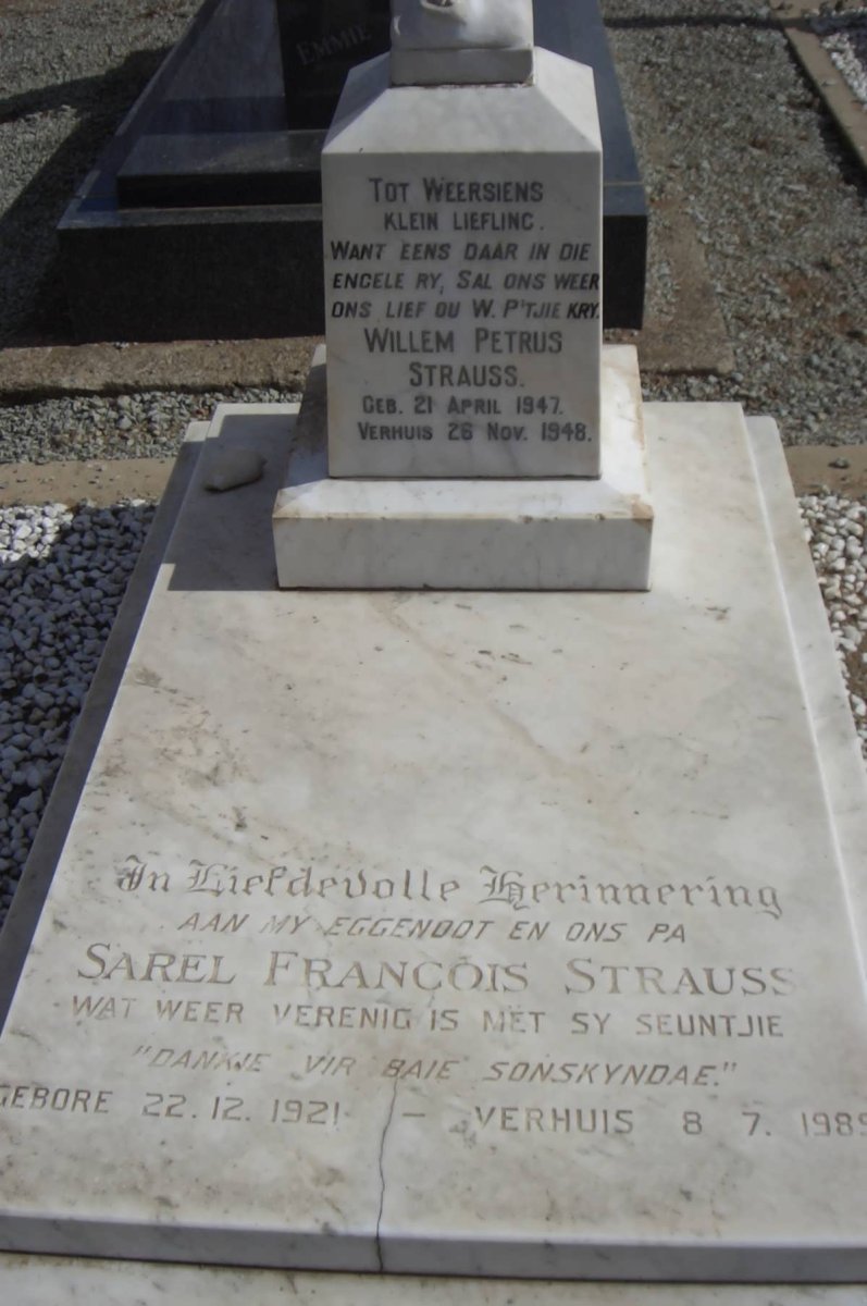 STRAUSS Sarel Francois 1921-1989 :: STRAUSS Willem Petrus 1947-1948