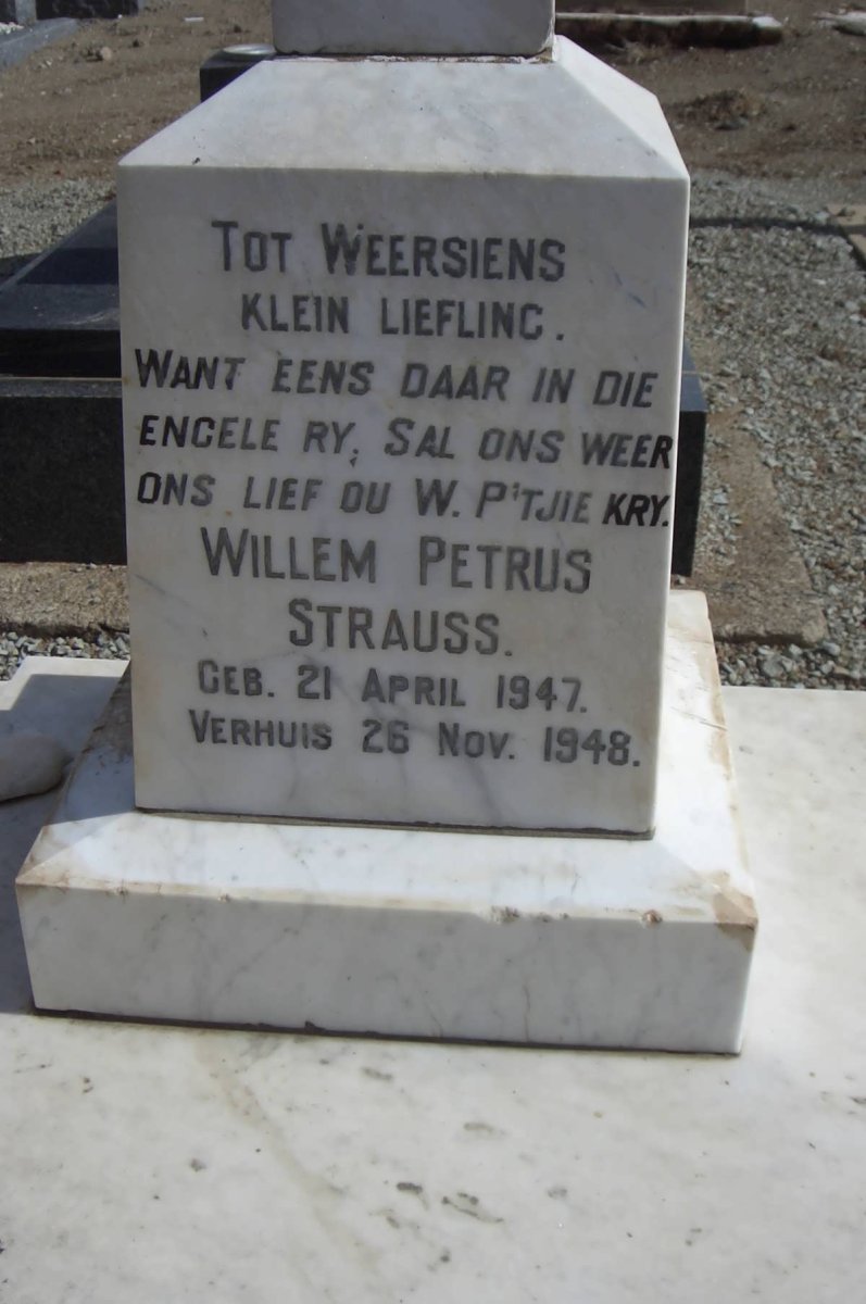 STRAUSS Willem Petrus 1947-1948