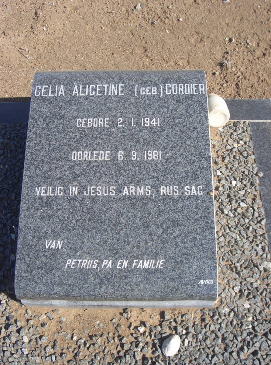 ?? Celia Alicetine nee CORDIER 1941-1981