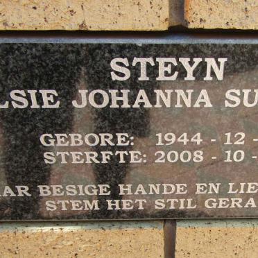 STEYN Elsie Johanna Susanna 1944-2008