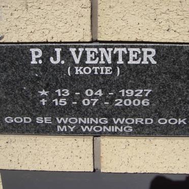 VENTER P.J. 1927-2006