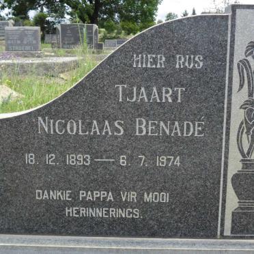 BENADÉ Tjaart Nicolaas 1893-1974