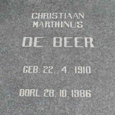 BEER Christiaan Marthinus, de 1910-1986