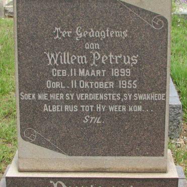 BURGER Willem Petrus 1899-1955