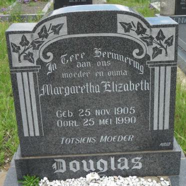 DOUGLAS Margaretha Elizabeth 1905-1990