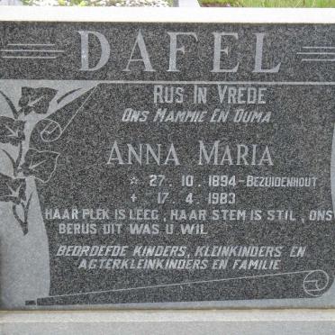 DAFEL Philippus Martunis 1887-1965 &amp; Anna Maria BEZUIDENHOUT 1894-1983