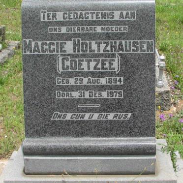 HOLTZHAUSEN Maggie nee COETZEE 1894-1979