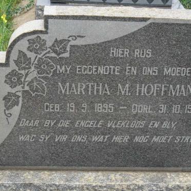 HOFFMANN Martha M. 1895-1963