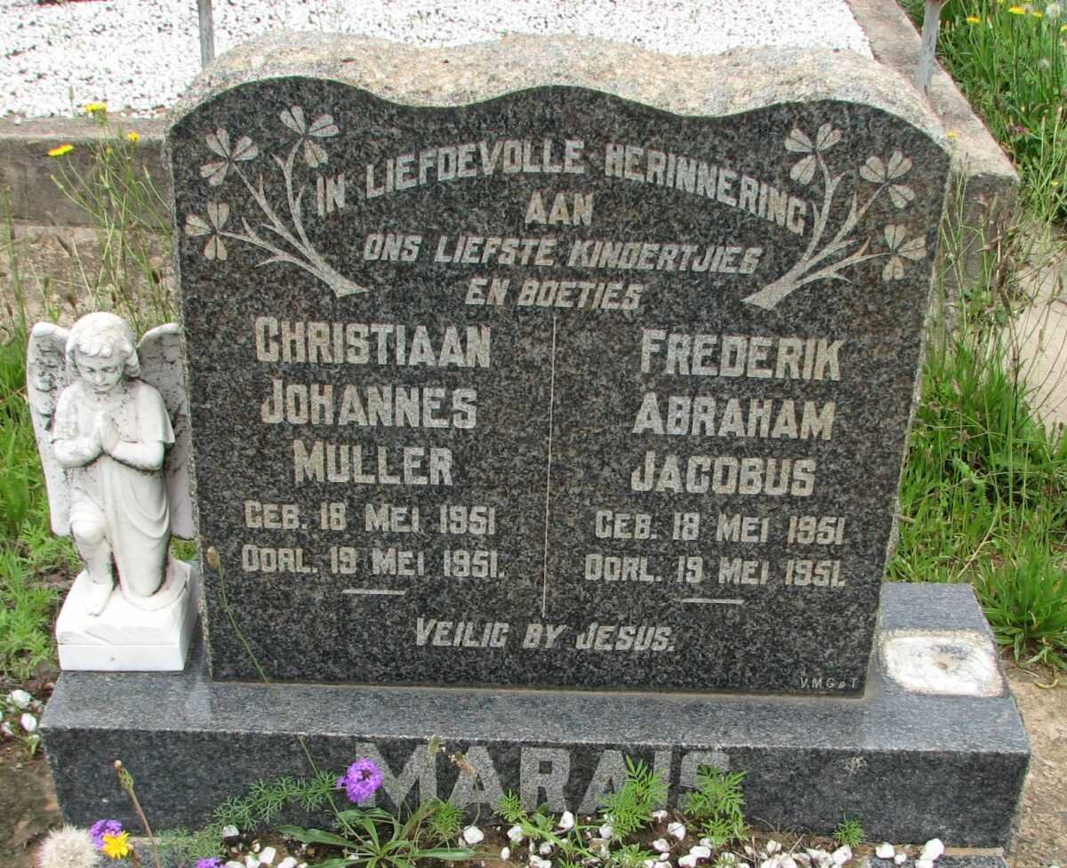 MARAIS Christiaan Johannes Muller 1951-1951 :: MARAIS Frederik Abraham Jacobus 1951-1951
