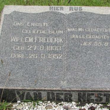 NEST Willem Frederik, van der 1933-1952