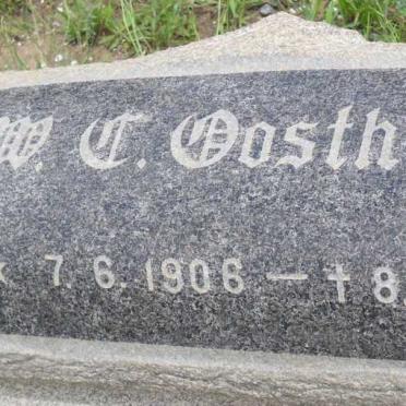 OOSTHUIZEN W.C. 1906-1975