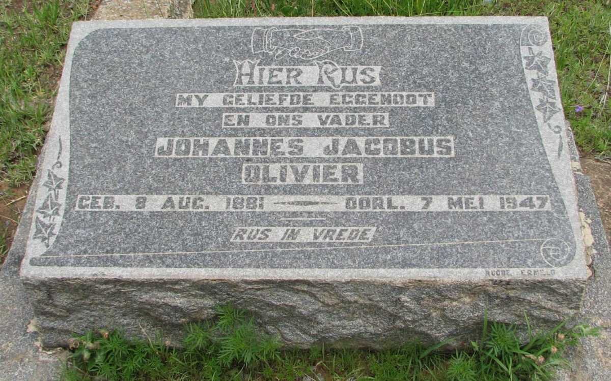 OLIVIER Johannes Jacobus 1881-1947