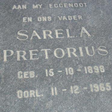PRETORIUS Sarel A. 1898-1965