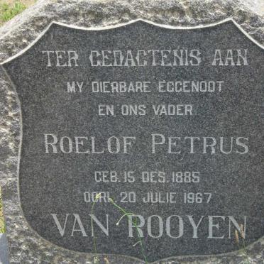 ROOYEN Roelof Petrus, van 1885-1967