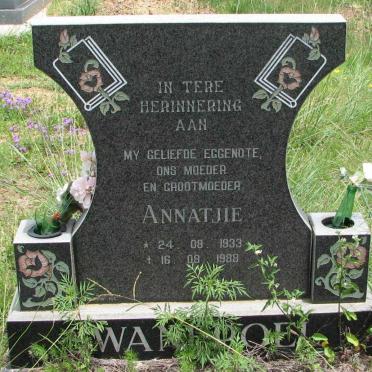 SWANEPOEL Annatjie 1933-1988