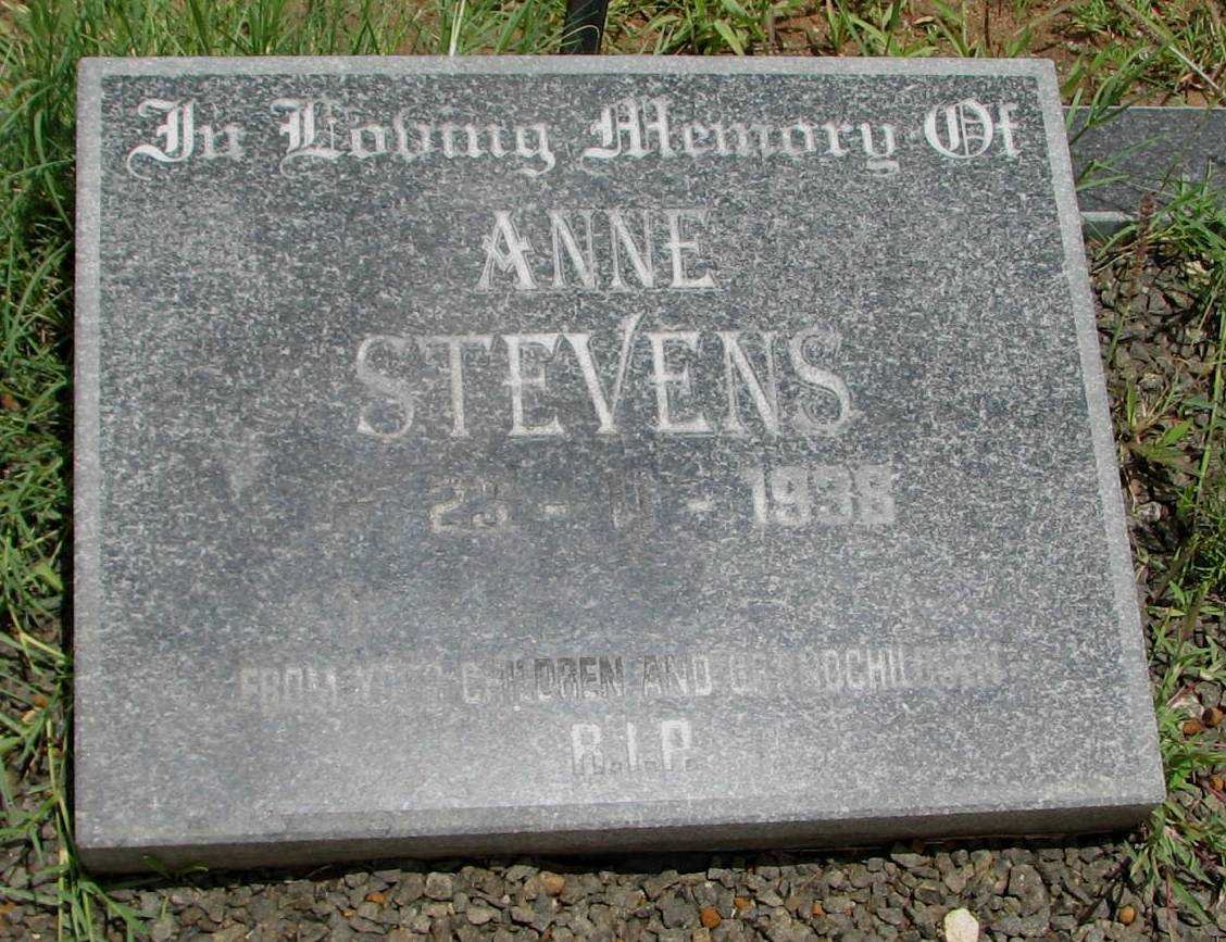 STEVENS Anne 1938-