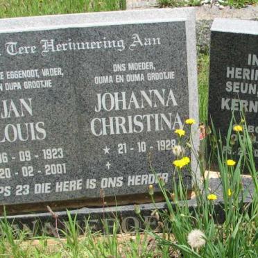 SWANEPOEL Jan Louis 1923-2001 &amp; Johanna Christina 1928- :: SWANEPOEL Kerneels 1953-2009