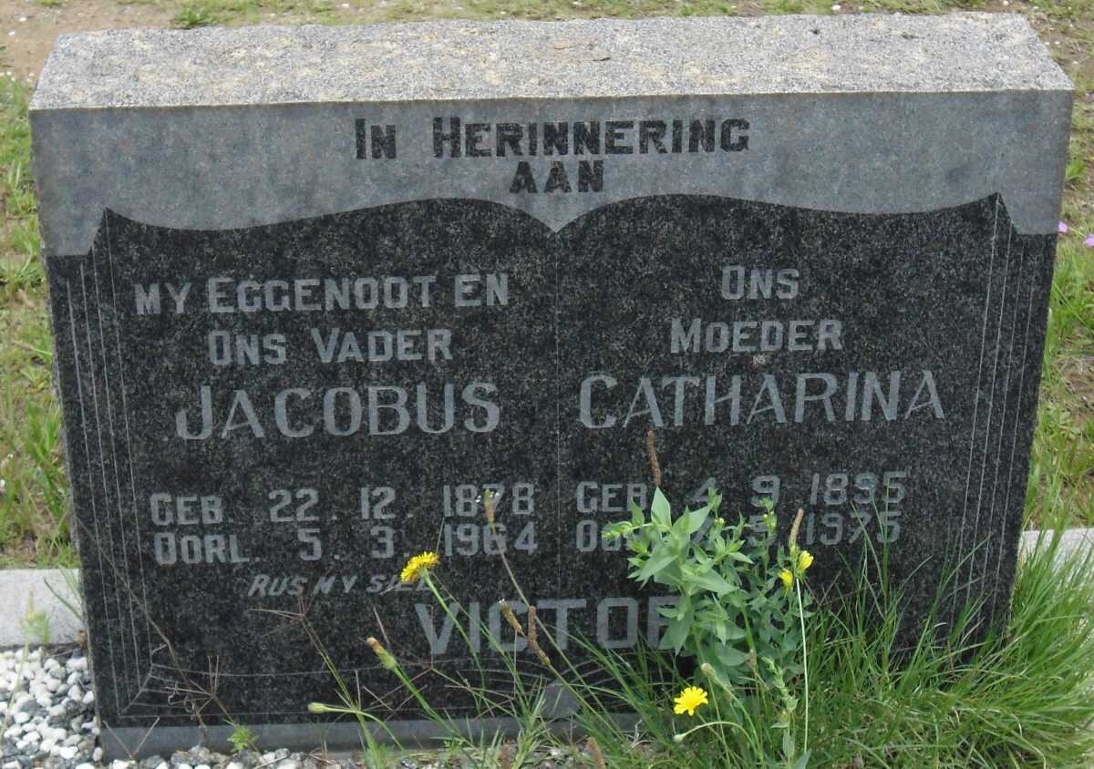 VICTOR Jacobus 1878-1964 &amp; Catharina 1895-1975
