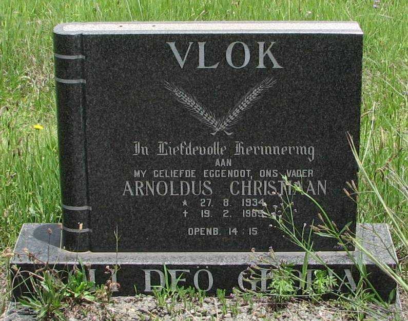 VLOK Arnoldus Christiaan 1934-1985