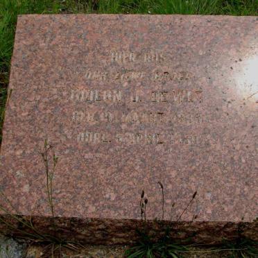 WET Gideon J., de 1895-1950