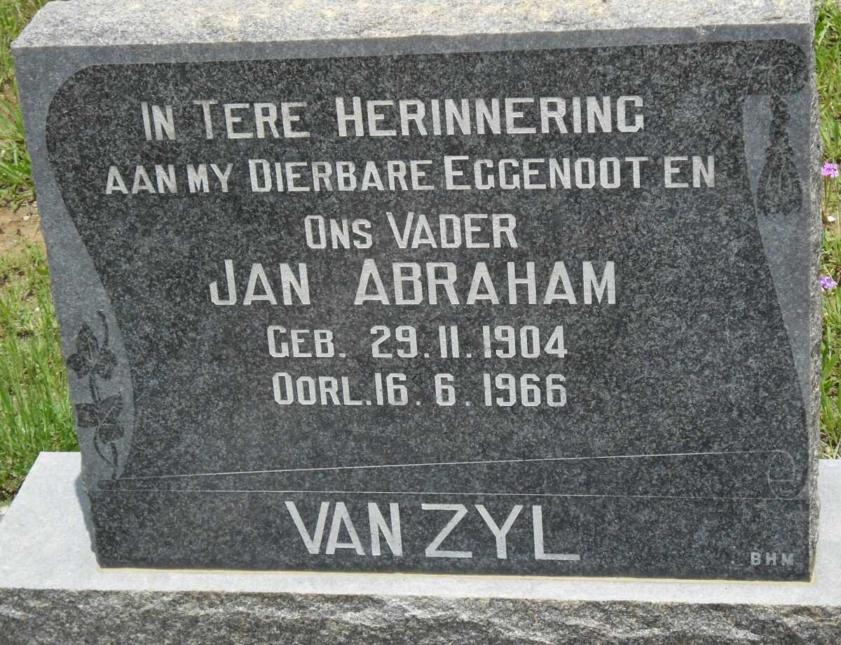 ZYL Jan Abraham, van 1904-1966