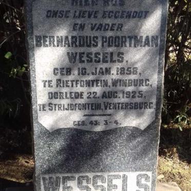 WESSELS Bernardus Poortman 1858-1925