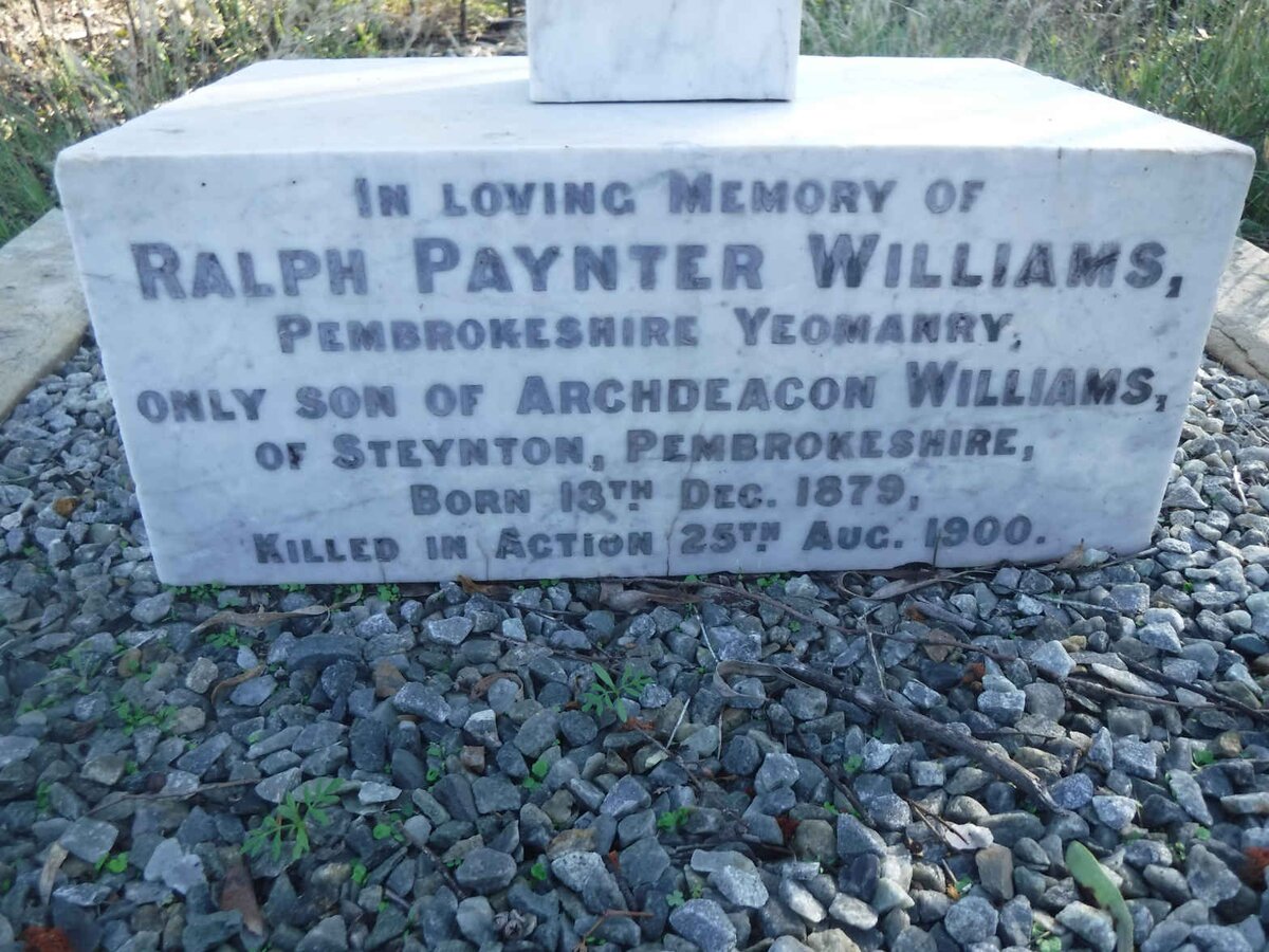 WILLIAMS Ralph Paynter 1879-1900