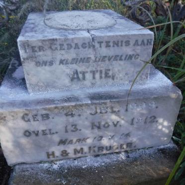 KRUGER Attie 1909-1912