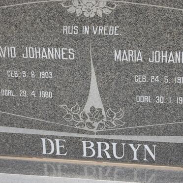 BRUYN David Johannes, de 1903-1980 &amp; Maria Johanna 1910-1978