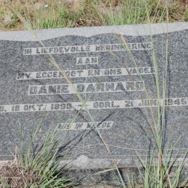 BARNARD Danie 1890-1945