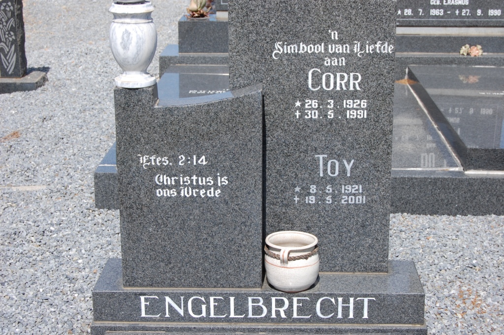 ENGELBRECHT Toy 1921-2001 &amp; ENGELBRECHT Corr 1926-1991