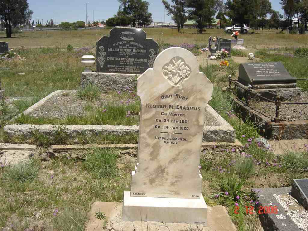 ERASMUS Hester M. nee VENTER 1861-1920