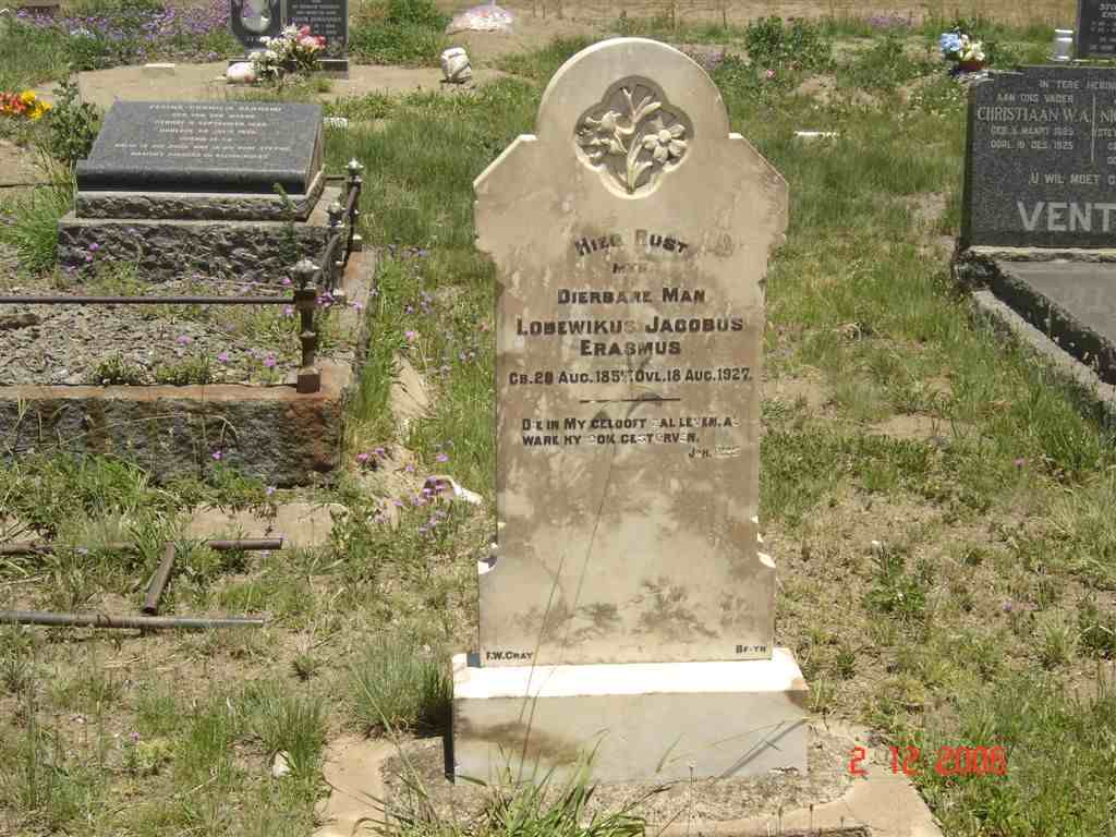 ERASMUS Lodewikus Jacobus 1857-1927