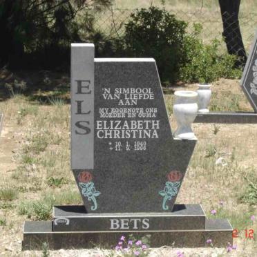 ELS Elizabeth Christina 1940-1996