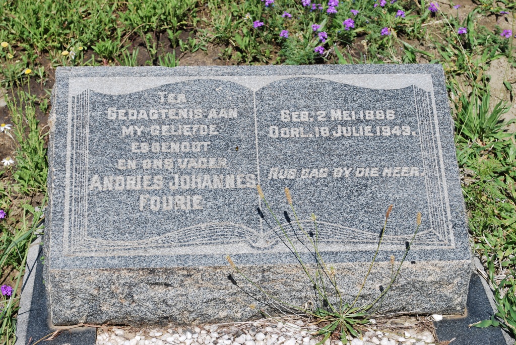 FOURIE Andries Johannes 1886-1943