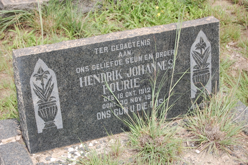 FOURIE Hendrik Johannes 1912-19?9