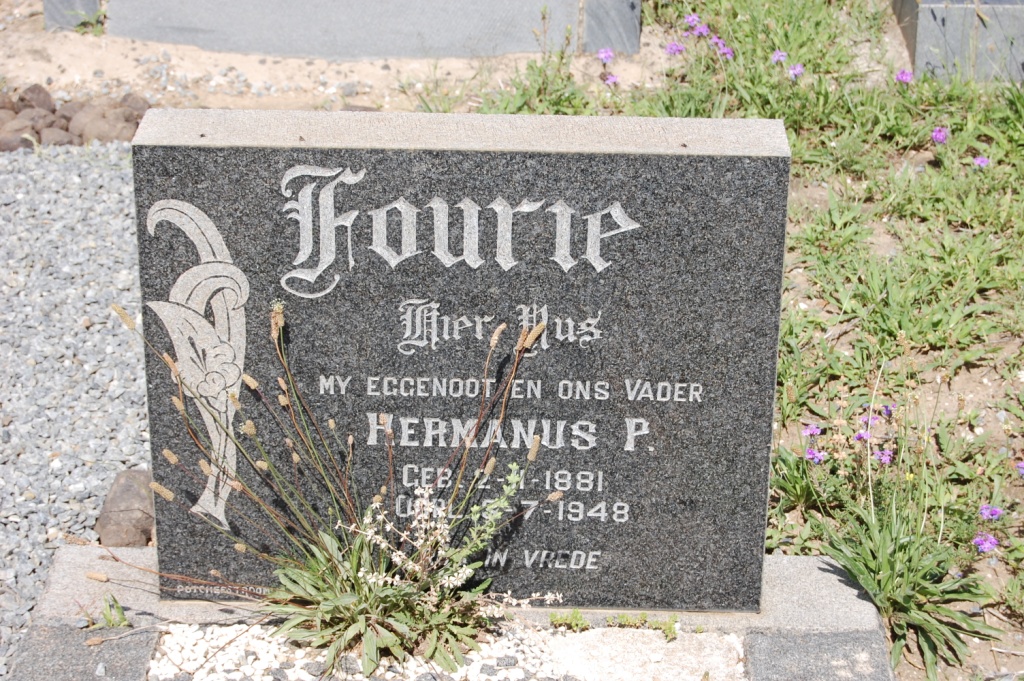 FOURIE Hermanus P. 1881-1948