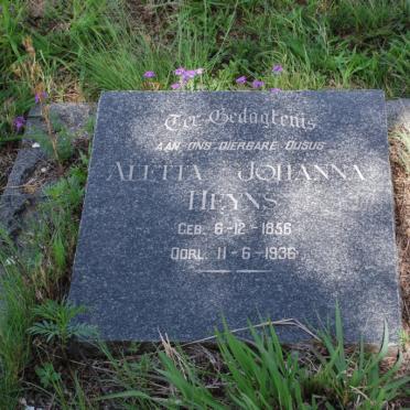 HEYNS Aletta Johanna 1856-1936