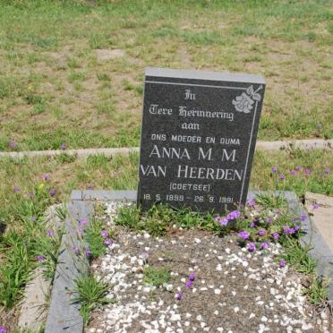 HEERDEN Anna M.M., van nee COETSEE 1899-1981