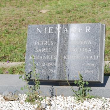 NIENABER Petrus Sarel Johannes 1904-1984 &amp; Helena Jacoba ODENDAAL 1906-1984