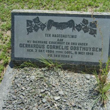 OOSTHUYSEN Gerhardus Cornelis 1904-1948