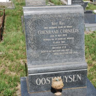 OOSTHUYSEN Coenraad Cornelis 1920-1951