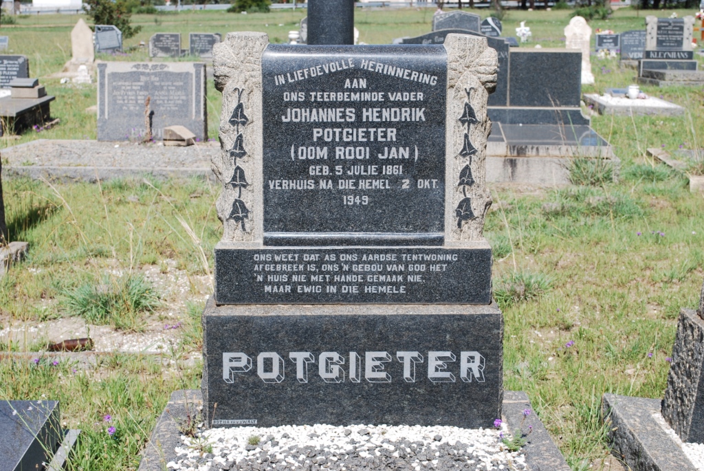 POTGIETER Johannes Hendrik 1861-1949